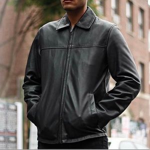 Wilson Leather Black Jacket with Thinsulate Removable Lining *Nearly New*